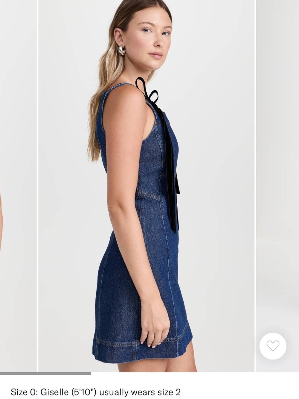 NWT Tanya Taylor Bessie Mini Denim Dress 100% Cotton Sz 2 - Picture 4 of 11